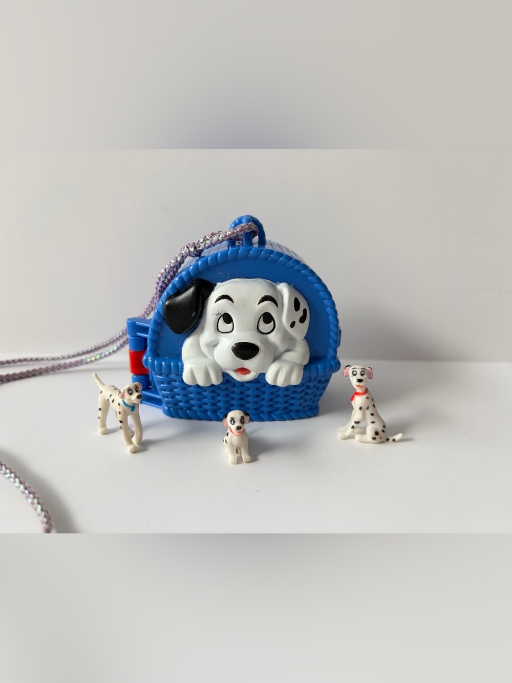 Vintage Once Upon a Time Disney 101 Dalmatians Locket Necklace Playset